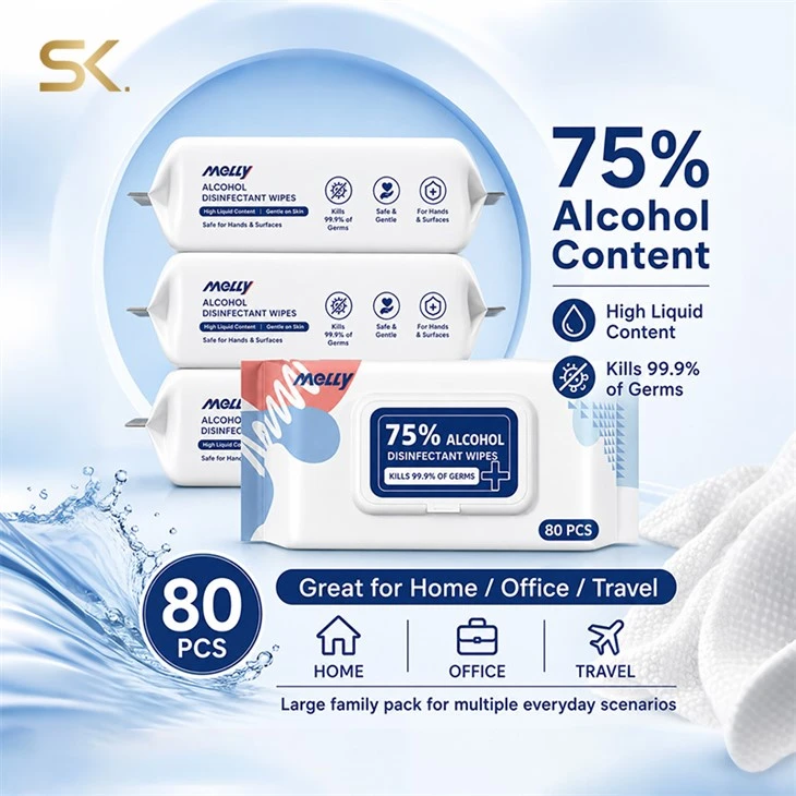 customized 70 percent alcohol wipes