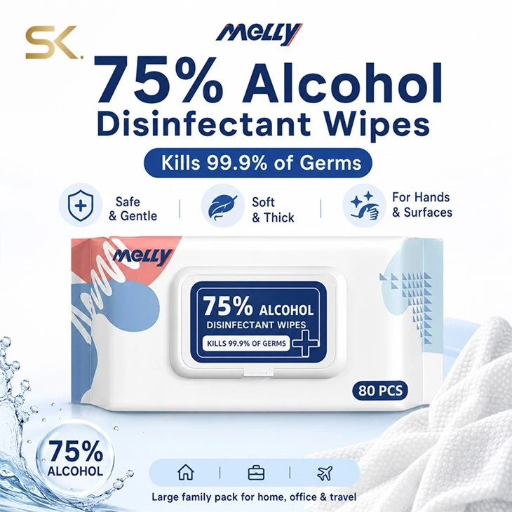 75 Percent Alcohol Wipes
